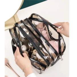 Women Portable Travel Wash Bag Female Transparent ..