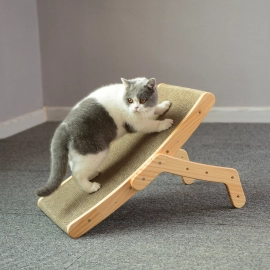 Wooden Cat Scratcher Scraper Detachable Lounge Bed 3 In 1 Scratching Post For Cats Training Grinding Claw Toys Cat Scratch Board