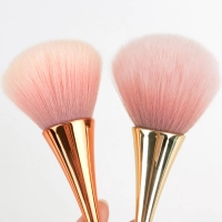 Rose Gold Powder Blush Brush Professional Make Up Brush Large Cosmetic Face Cont Cosmetic Face Cont brocha colorete Make Up Tool